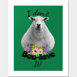 I don't Baa-lieve It! Sheep Posters and Art